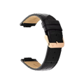 Black Leather - Rose Gold