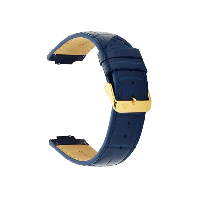 Blue Leather - Gold