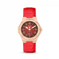 PHOENIX - RED / ROSE GOLD (LEATHER)