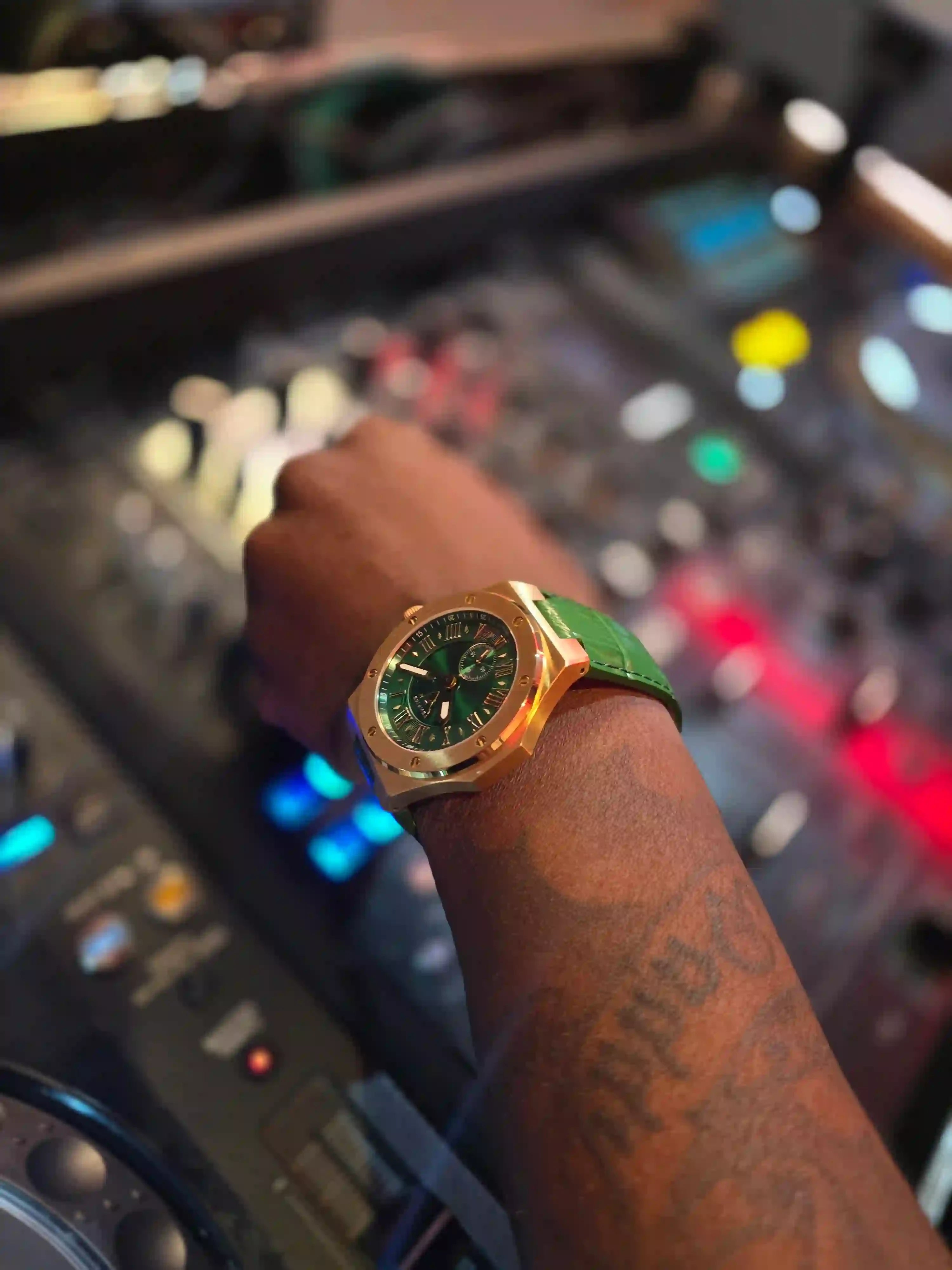 IMPERIAL – GREEN / GOLD (LEATHER)