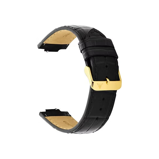 Black Leather - Gold