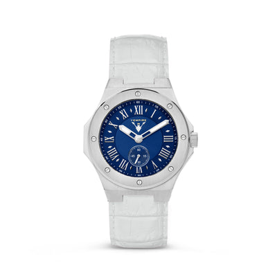 AZURE – BLAUW / ZILVER (LEER)